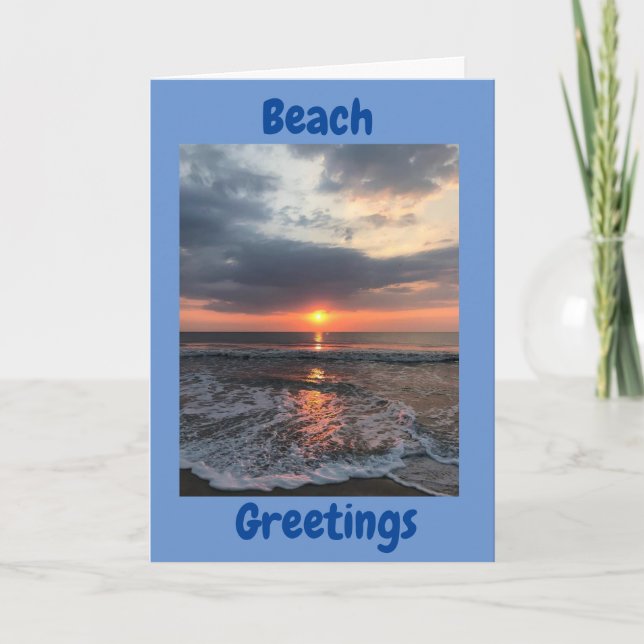 ****CHRISTMAS GREETINGS FROM THE BEACH**** CARD (Front)