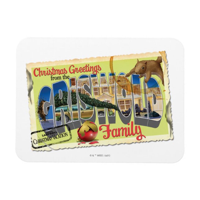 Christmas Greetings from the Griswold Family Magnet (Horizontal)