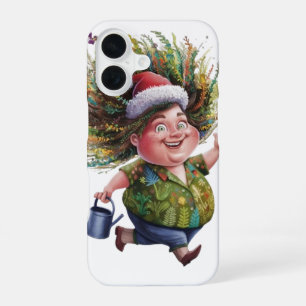CHRISTMAS GREETINGS FROM THE PLANT-CRAZY LADY iPhone 16 CASE