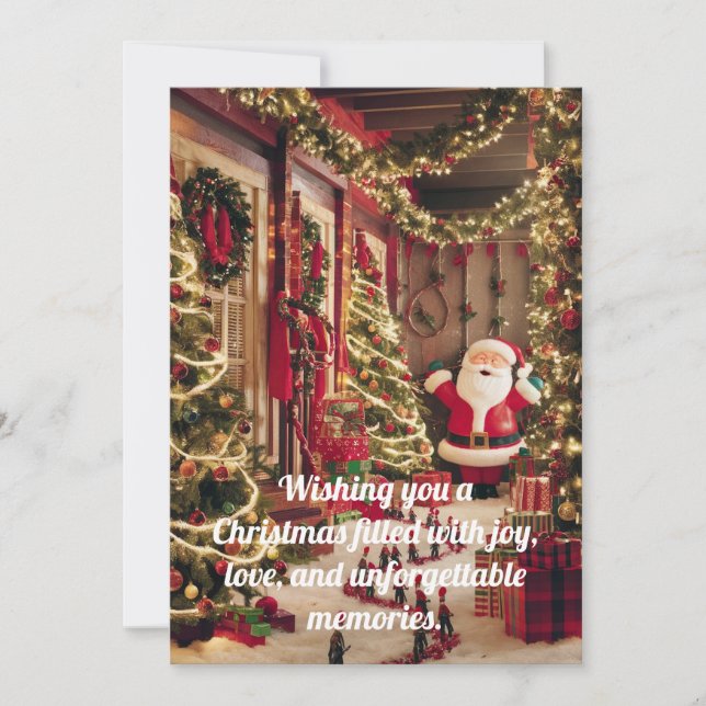 CHRISTMAS GREETINGS HOLIDAY CARD (Front)