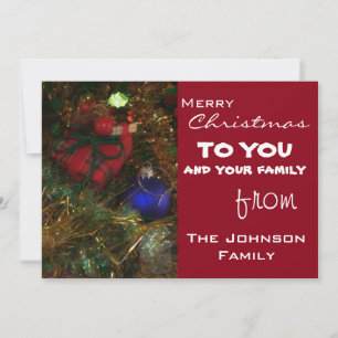 Christmas Greetings Holiday Card