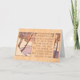 Christmas Greetings Holiday Card