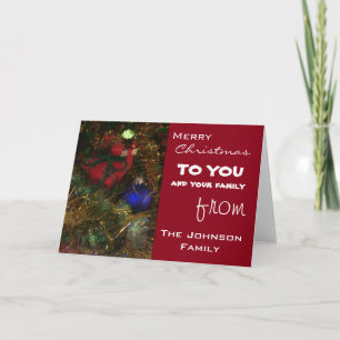 Christmas Greetings Holiday Card