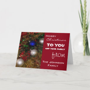 Christmas Greetings Holiday Card