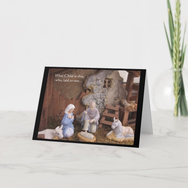 Christmas Greetings Holiday Card (Front)