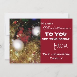 Christmas Greetings Holiday Card