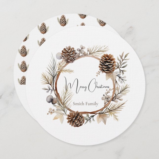 Christmas Greetings  Invitation (Front/Back)