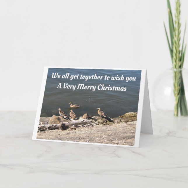 *CHRISTMAS GREETINGS** LAKE STYLE CARD (Front)