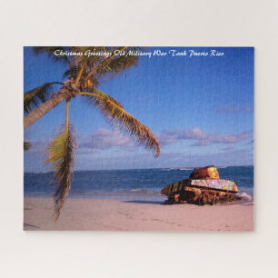 Christmas Greetings Military War Tank Puerto Rico Jigsaw Puzzle