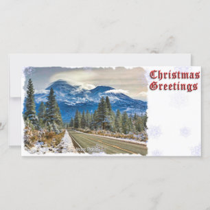 CHRISTMAS GREETINGS - MT SHASTA HOLIDAY CARD