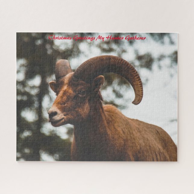 Christmas Greetings My Hunter Gatherer Jigsaw Puzzle (Horizontal)