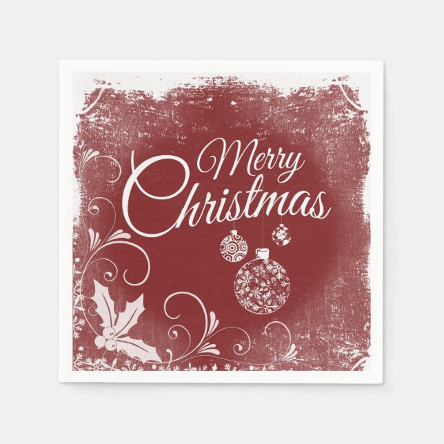 Christmas Greetings Napkin (Front)