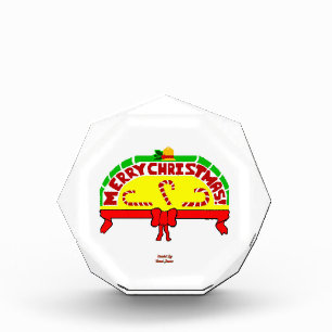 Christmas Greetings Octagonal Photo Block