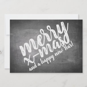 Christmas Greetings on the Chalk Board