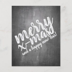 Christmas Greetings on the Chalk Board