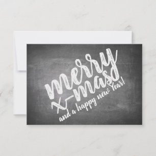 Christmas Greetings on the Chalk Board