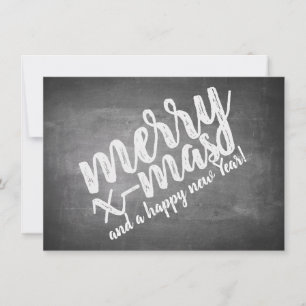 Christmas Greetings on the Chalk Board