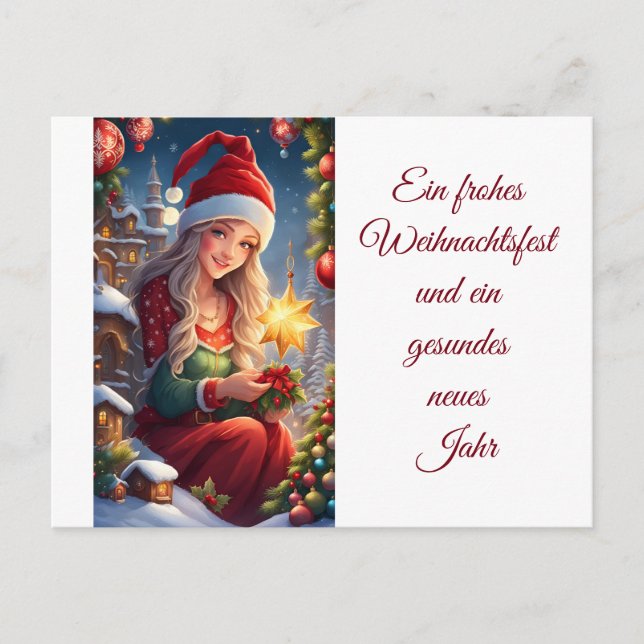 Christmas greetings postcard (Front)