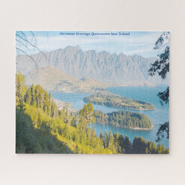 Christmas Greetings Queenstown New Zealand Jigsaw Puzzle (Horizontal)