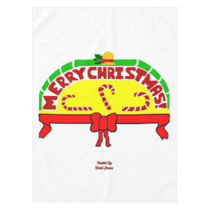 Christmas Greetings Tablecloth