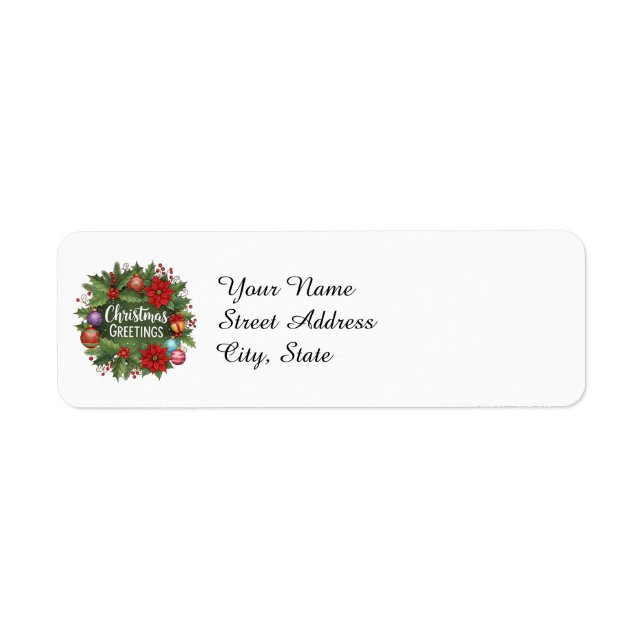 Christmas Greetings template, (Front)