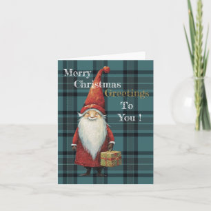 Christmas Greetings To You Holiday Card