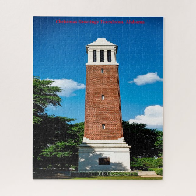 Christmas Greetings Tuscaloosa  Alabama Jigsaw Puzzle (Vertical)