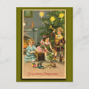 Christmas Greetings Victorian Art Xmas Cards