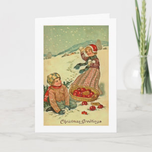 Christmas greetings -victorian christmas card