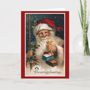 "Christmas Greetings" Vintage Card