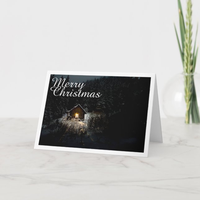 Christmas Greetings with Witch House Card (Front)