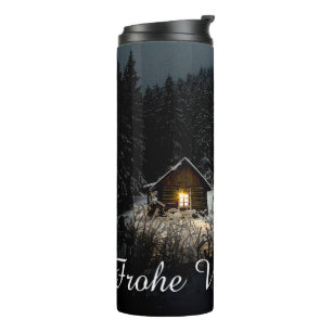 Christmas Greetings with Witch House Thermal Tumbl Thermal Tumbler