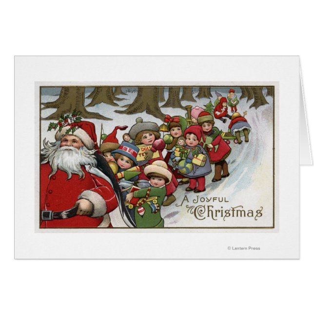 Christmas GreetingSanta and Helpers (Front Horizontal)