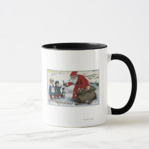 Christmas GreetingSanta and Kids Mug