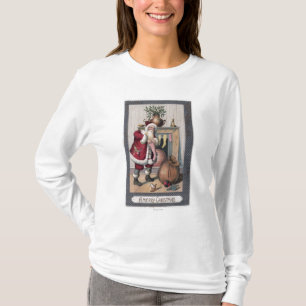 Christmas GreetingSanta Stuffing Stockings T-Shirt