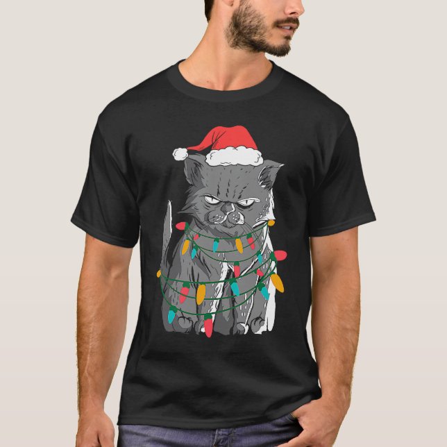 Christmas grumpy cat as ugly sweater costume (Front)