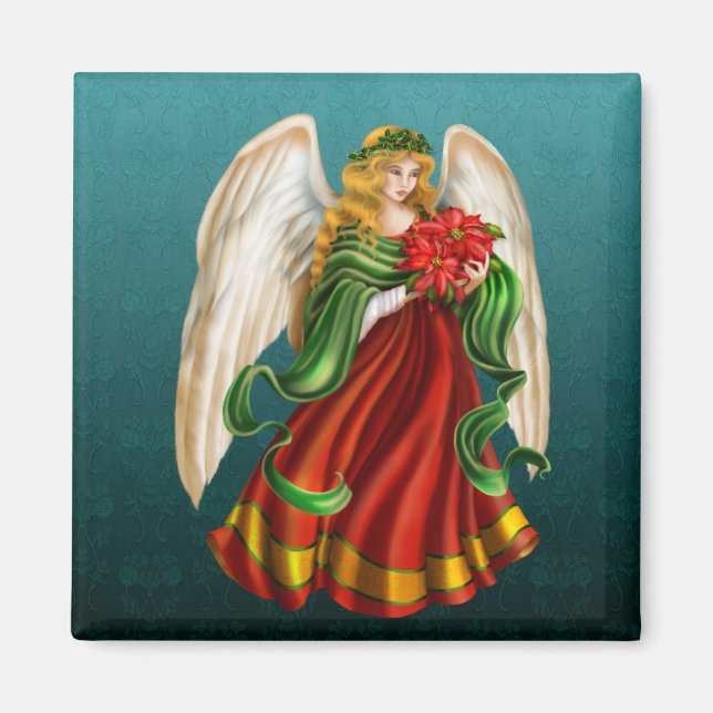 Christmas Guardian Angel Magnet (Front)