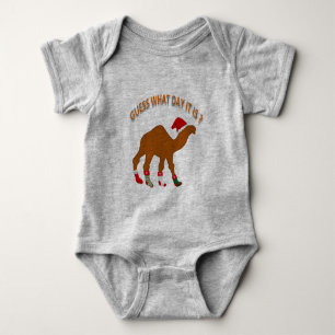 Christmas Guess What Day It Is Funny Christmas Baby Bodysuit