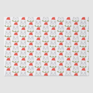 Christmas Guinea Pig in a Santa Hat Tissue Paper