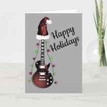 Christmas Guitar Rocker Musician Holiday Guitarist