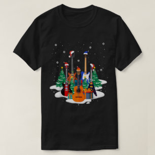 Christmas Guitar Tree Holiday Design T-Shirt
