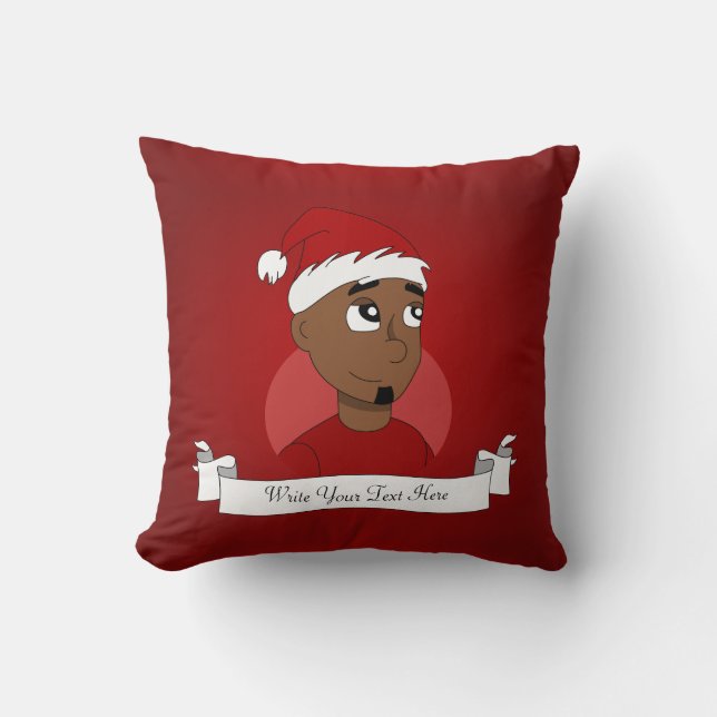 Christmas guy cartoon cushion (Front)