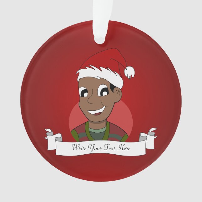 Christmas guy cartoon ornament (Front)