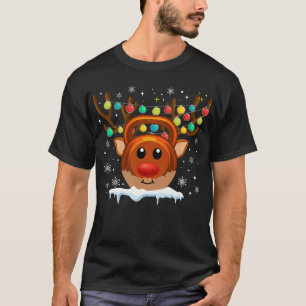 Christmas Gym Workout Reindeer T-Shirt