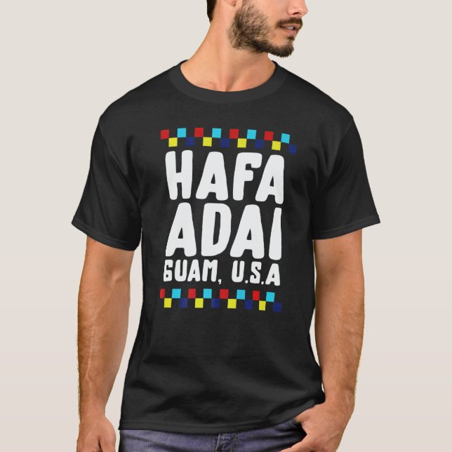 Christmas Hafa Adai Guam USA Hello Guam Vacation T T-Shirt (Front)
