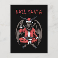 Christmas Hail Santa Satanism Goat Baphomet