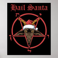 Christmas Hail Santa Satanism Goat Satan Baphomet