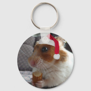 Christmas Hamster - Key Chain