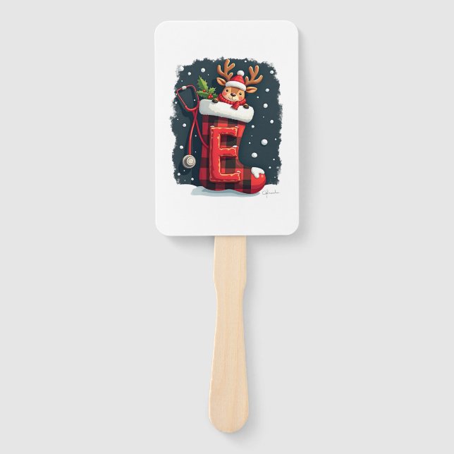 Christmas  hand fan (Front)