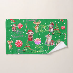 Christmas hand towel